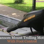 transom mount trolling motor with foot control
